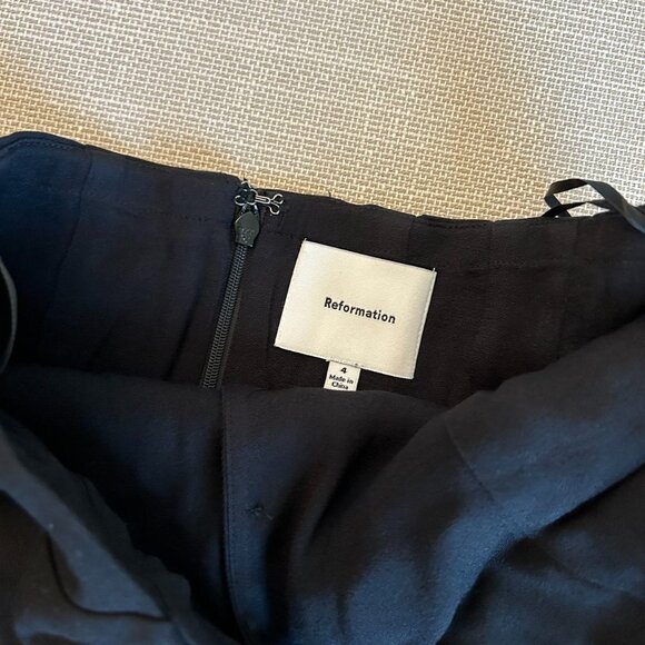 NEW Reformation Auli Halter Backless Top Sz4 Black Sleeveless - Picture 8 of 10